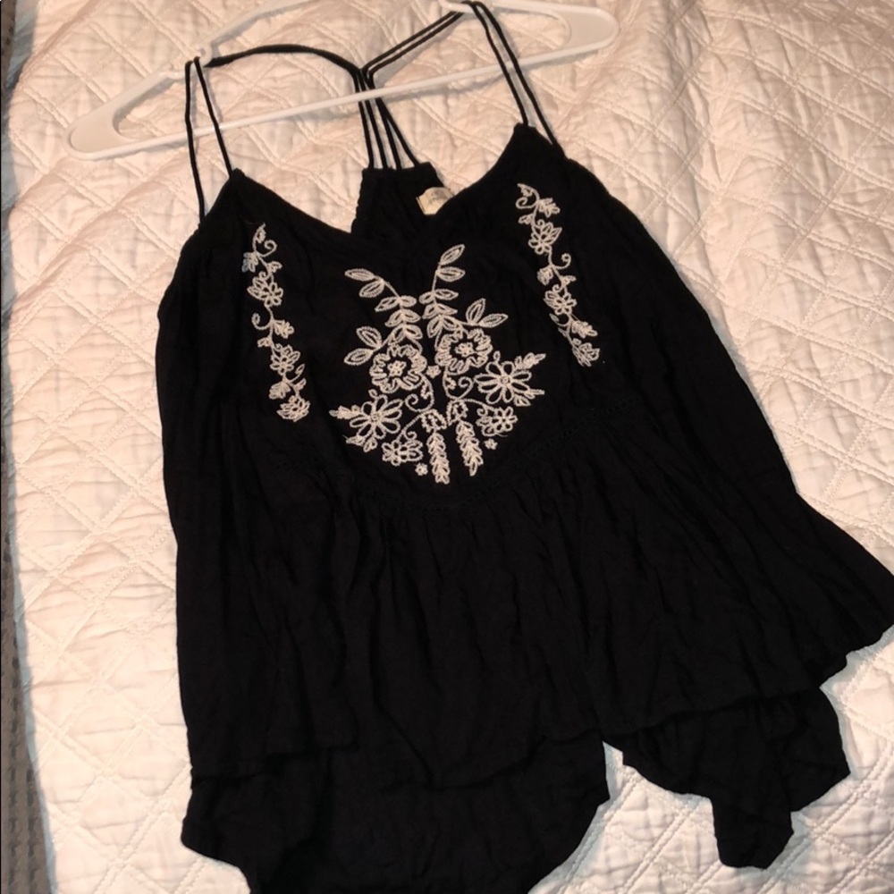 O’Neil Flowy Black Racerback Tank